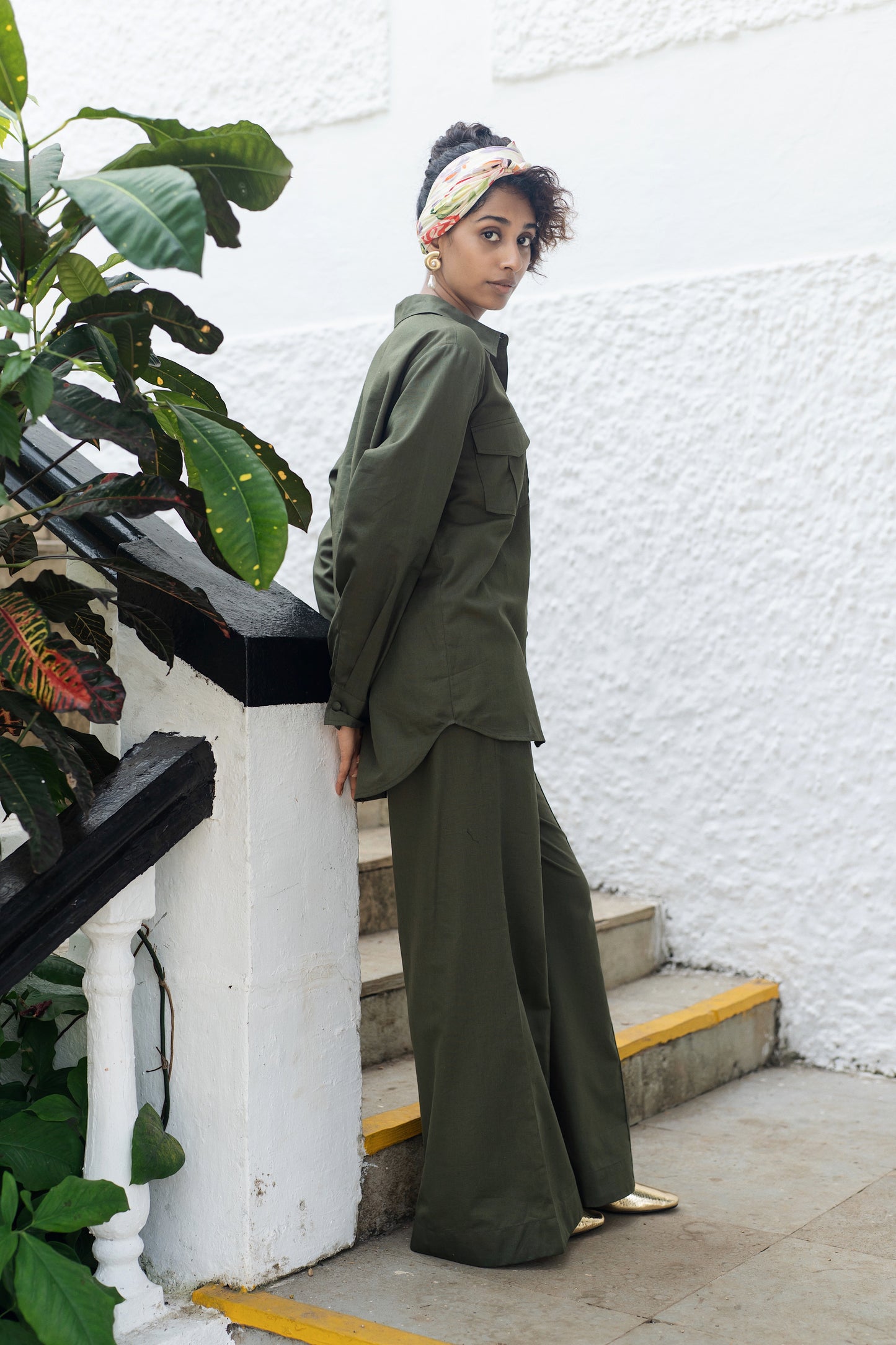 Roma Shirt Set (Military Green)