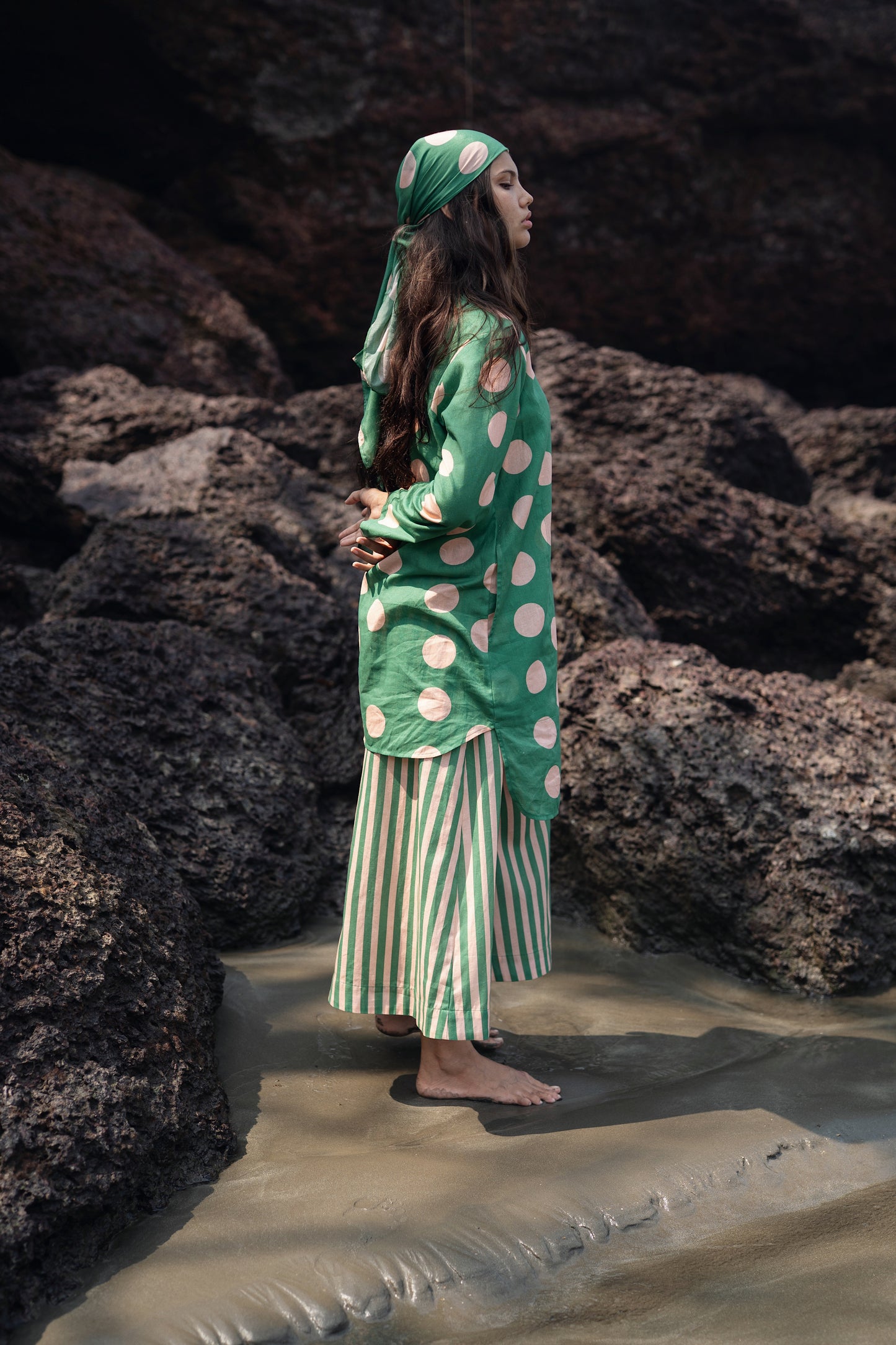 Uniqlo Set (Green & Pink)