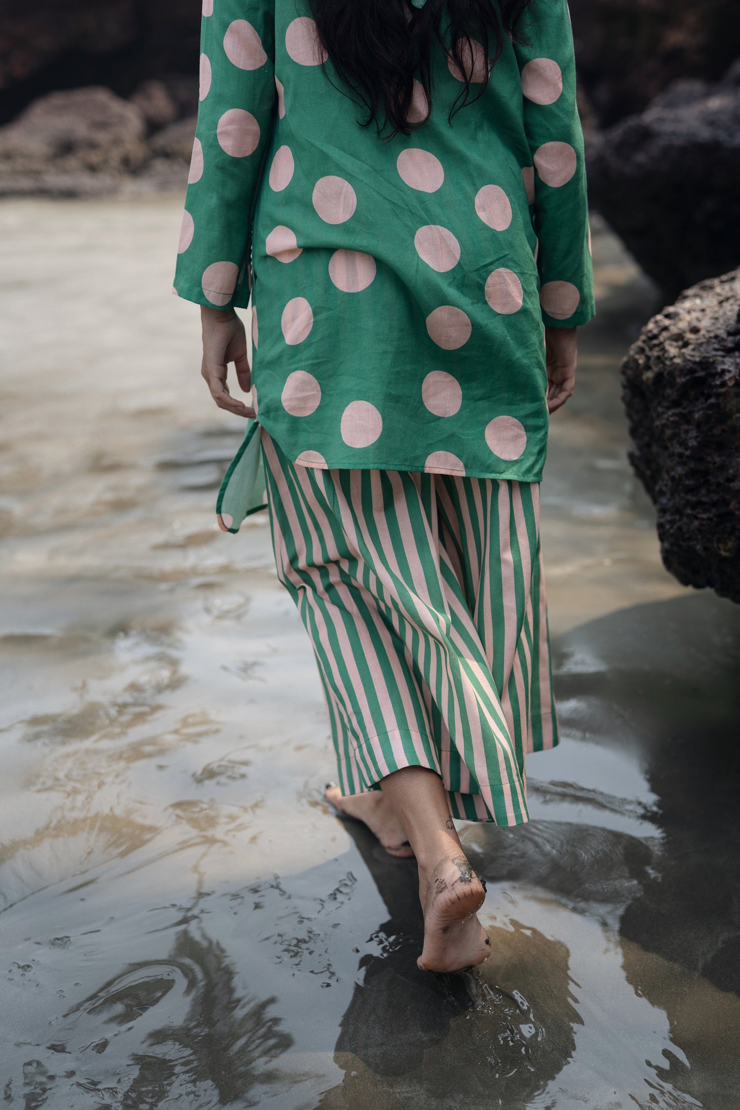 Uniqlo Set (Green & Pink)