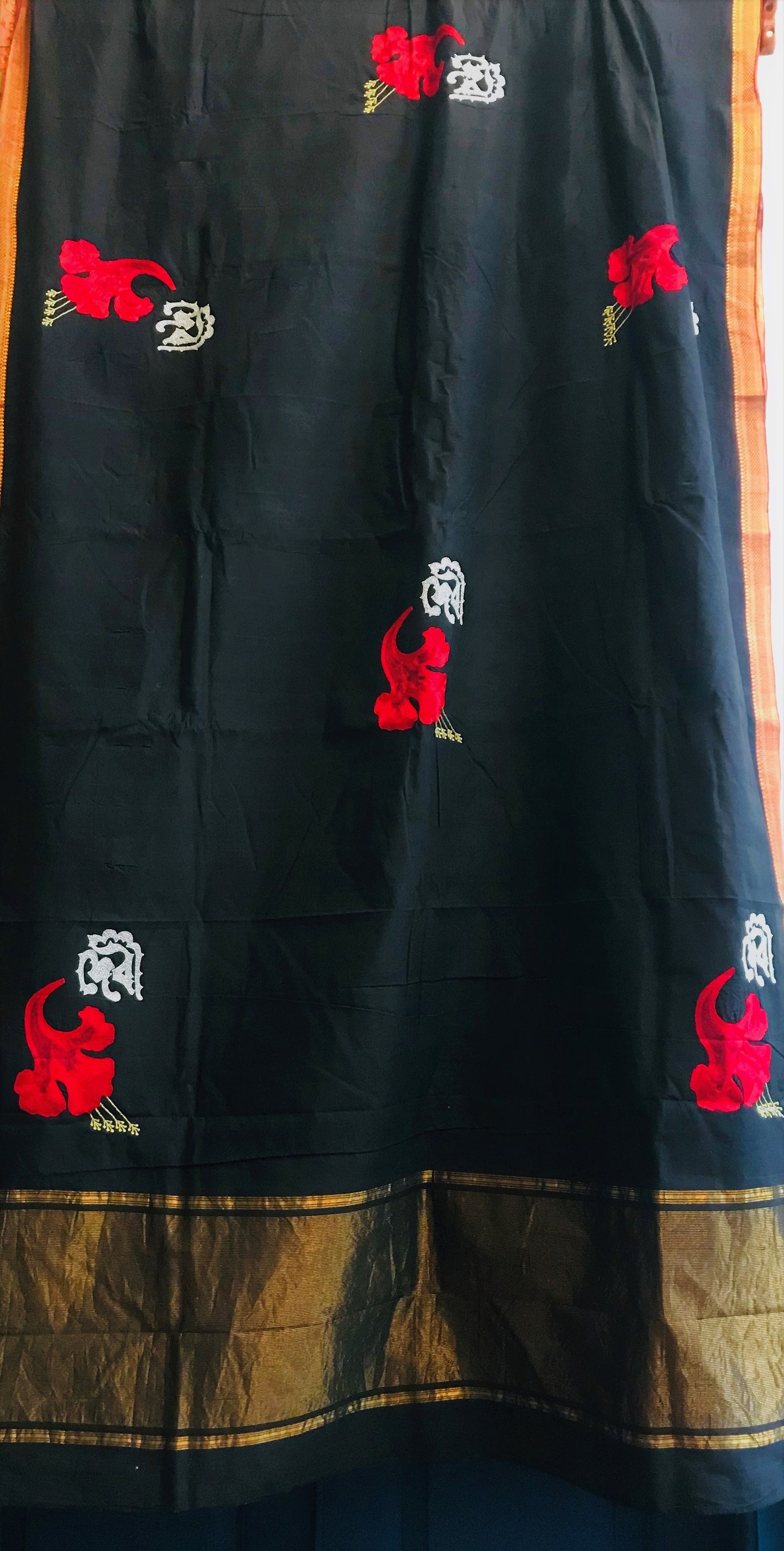 Black Mangalgiri Debi Poster Saree