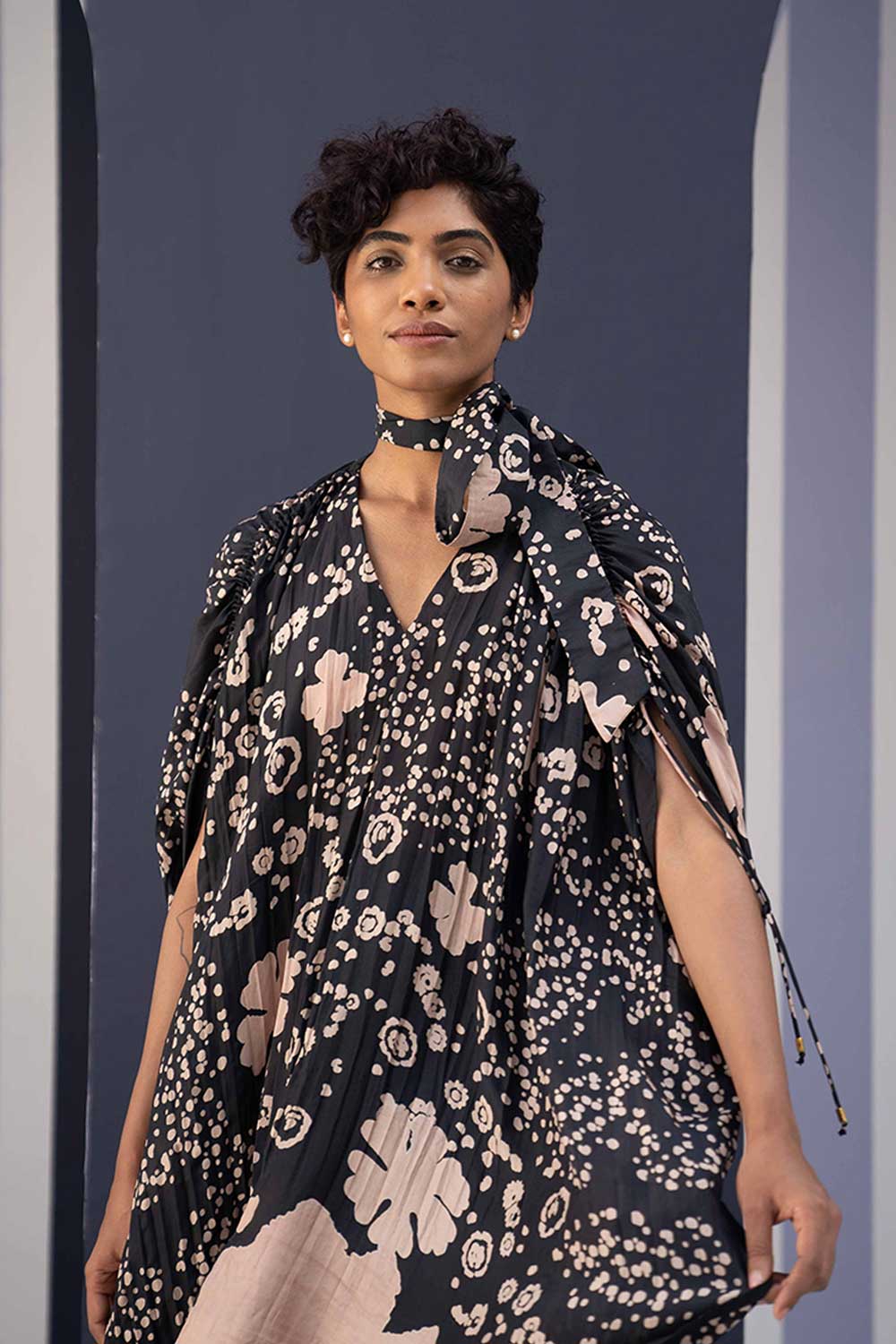 Ophelia Black Kaftan Set