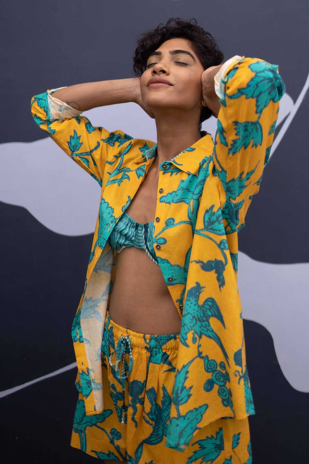 Maui Yellow Co-ord Shirt and Shorts