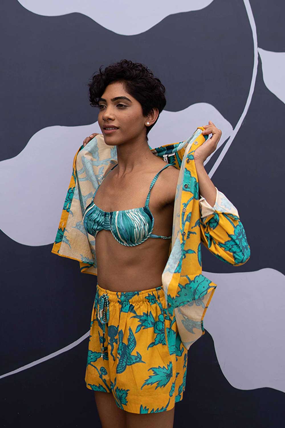 Maui Yellow Co-ord Shirt and Shorts