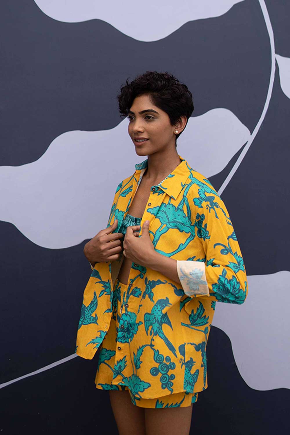 Maui Yellow Co-ord Shirt and Shorts