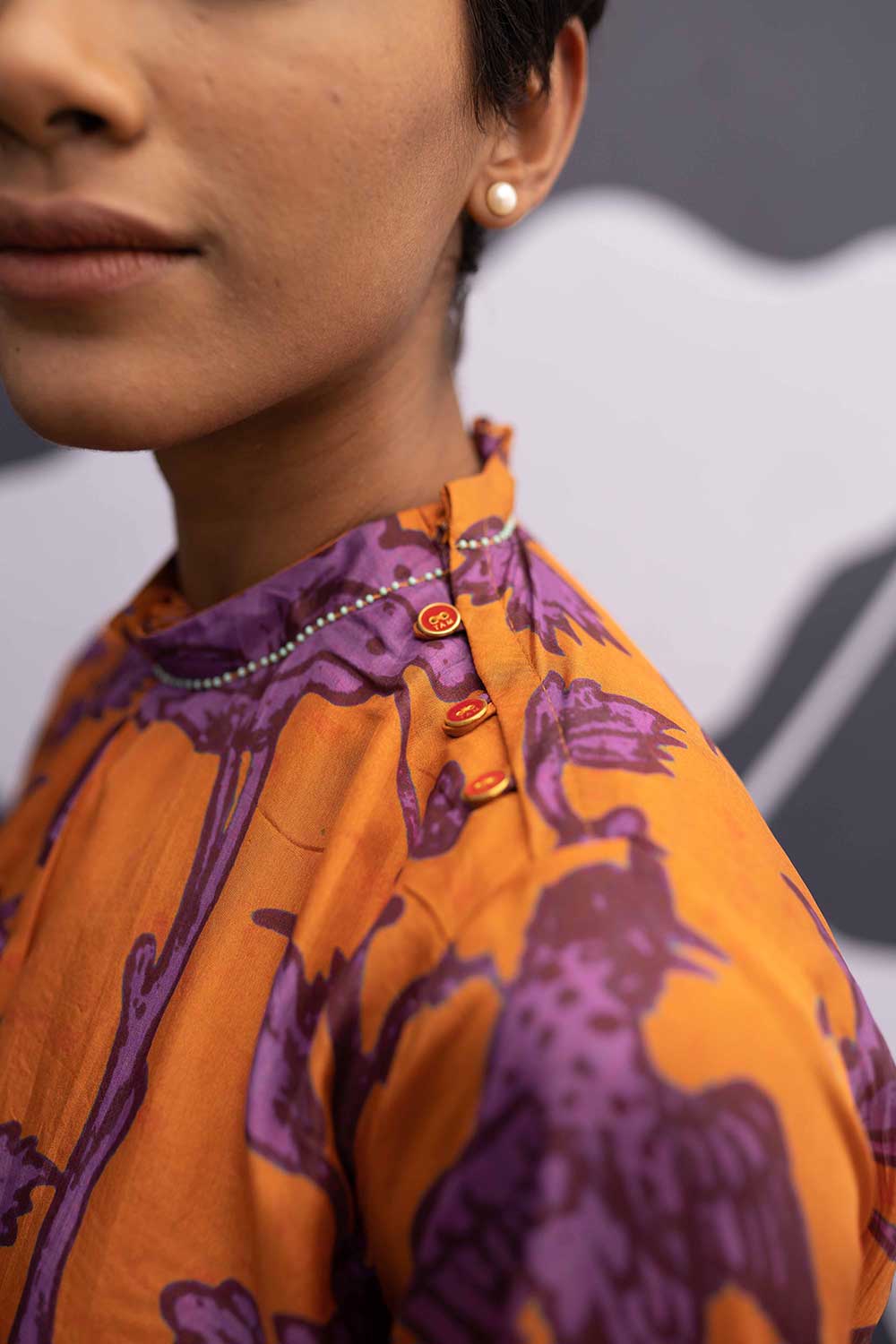 Maui Orange Kurta Set