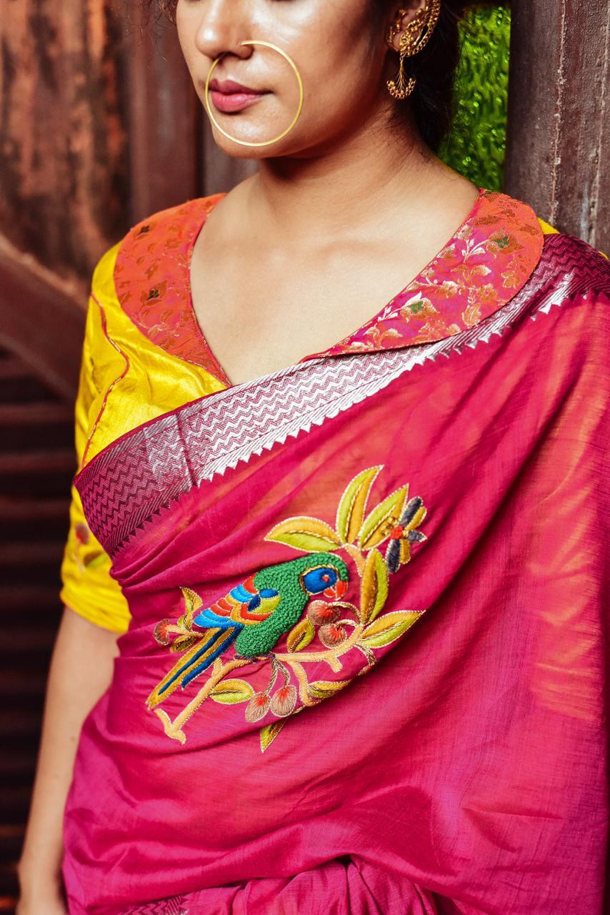Tiya Pakhi and Flowers
