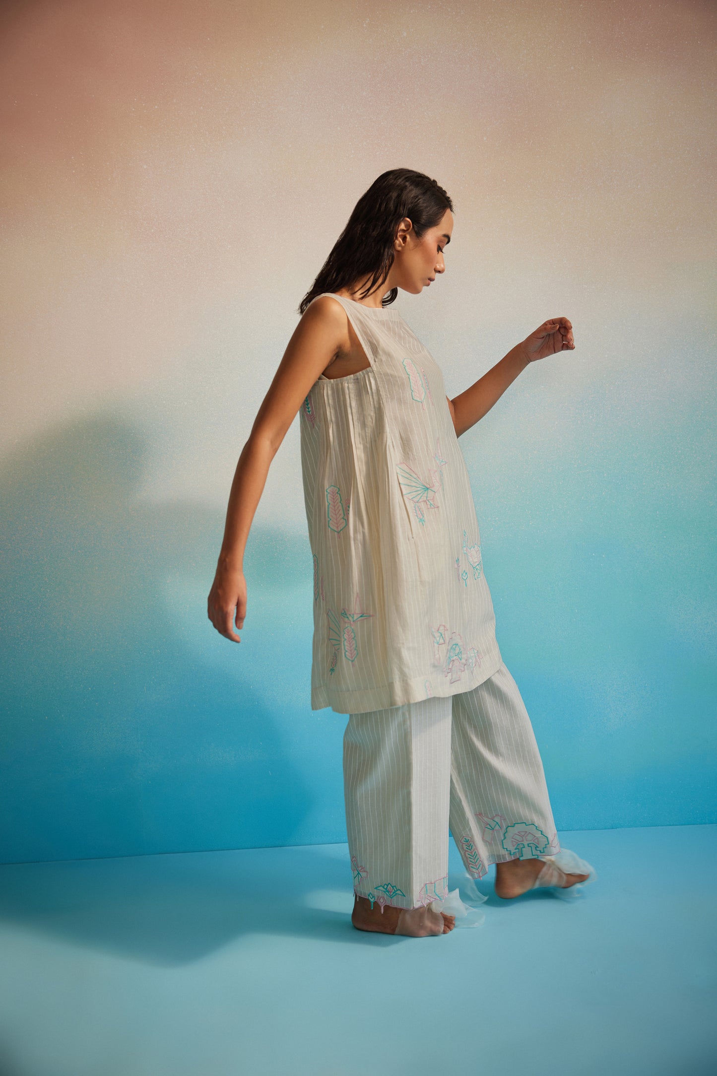 Hiroko Pleated Dress Set