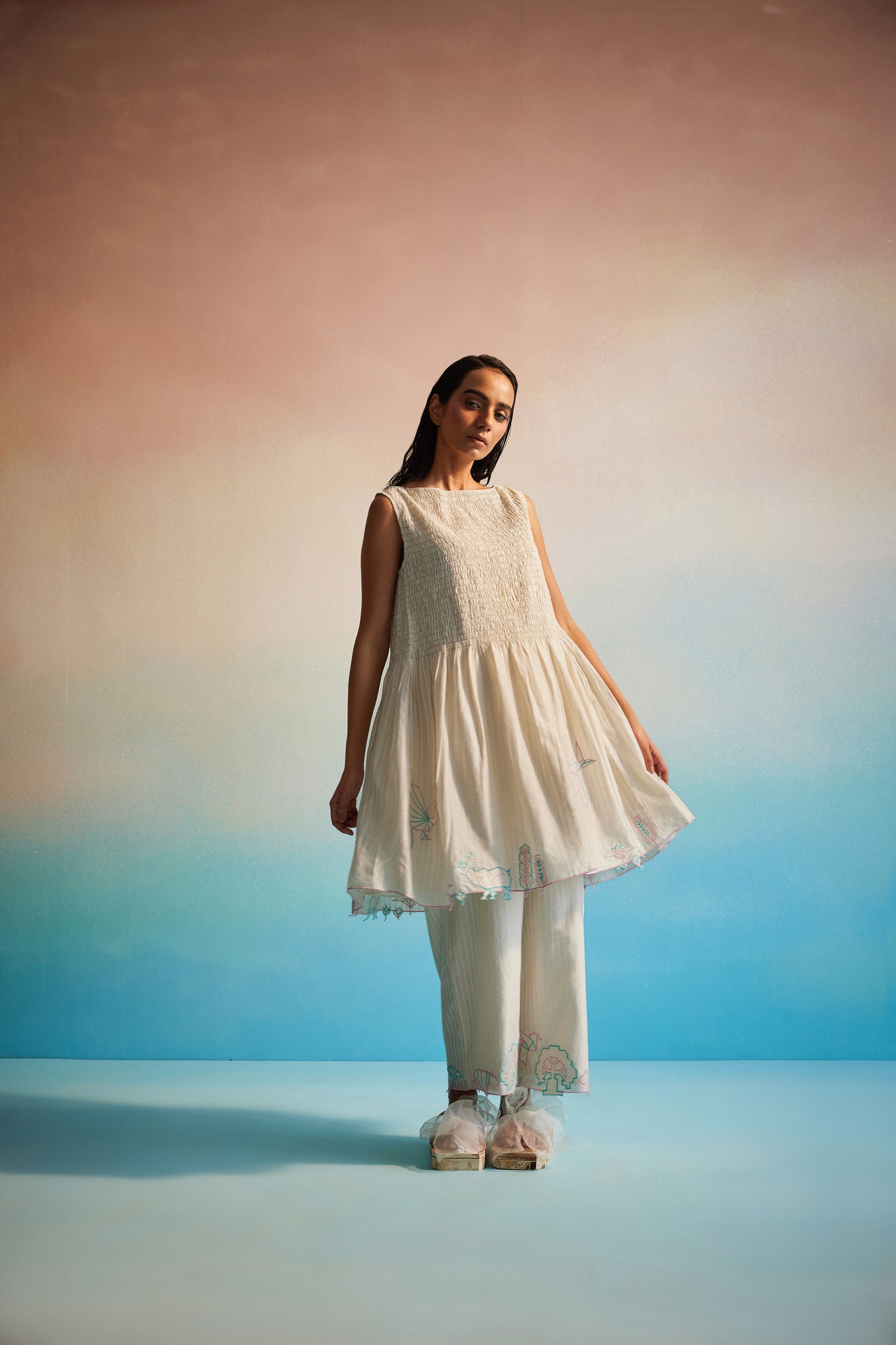 Miyabi Ruching Dress Set