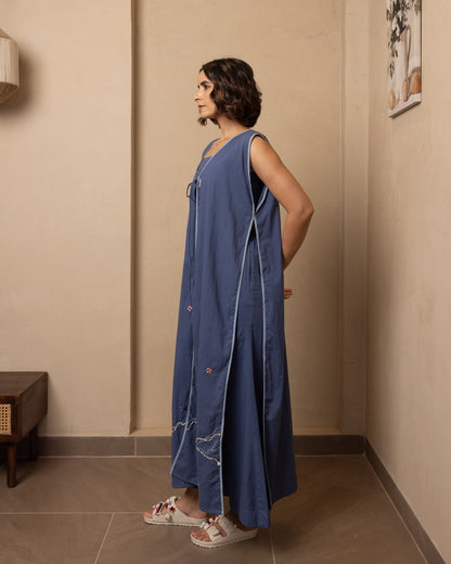 Shore 3 Piece (Top, Jacket and Pants) Set (Dark Blue)