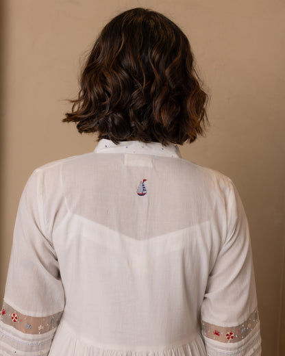 Caribbean Dress - (Beige and Blue)