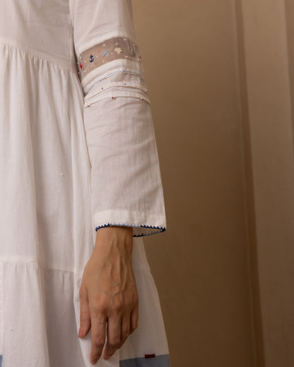 Caribbean Dress - (Beige and Blue)