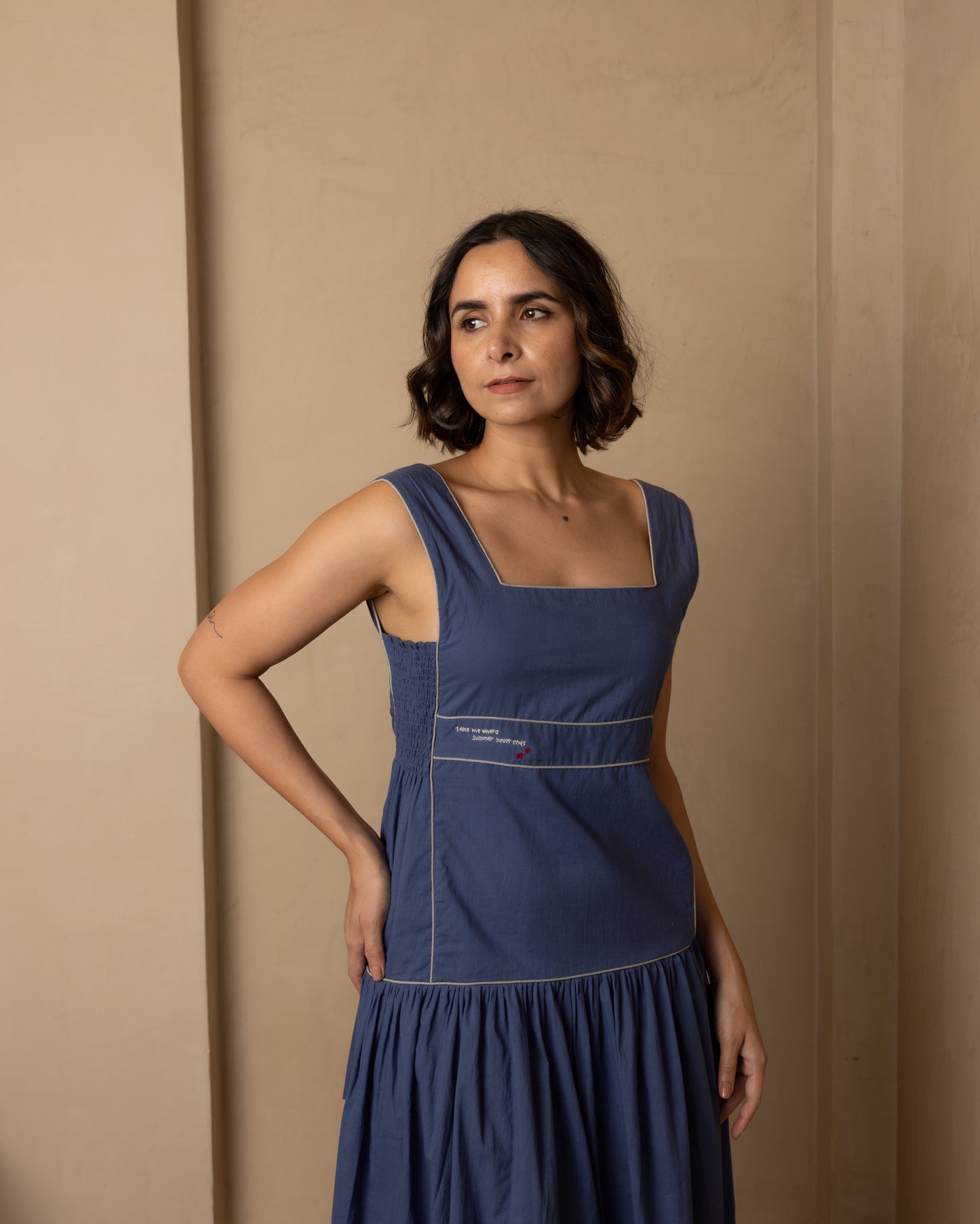 Serene Dress (Dark Blue)