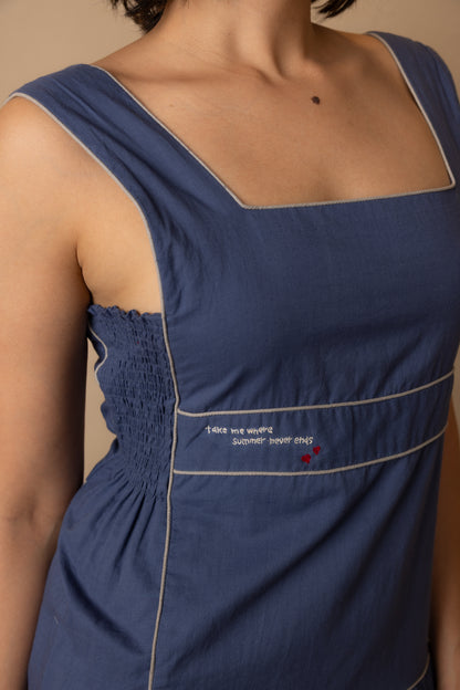 Serene Dress (Dark Blue)