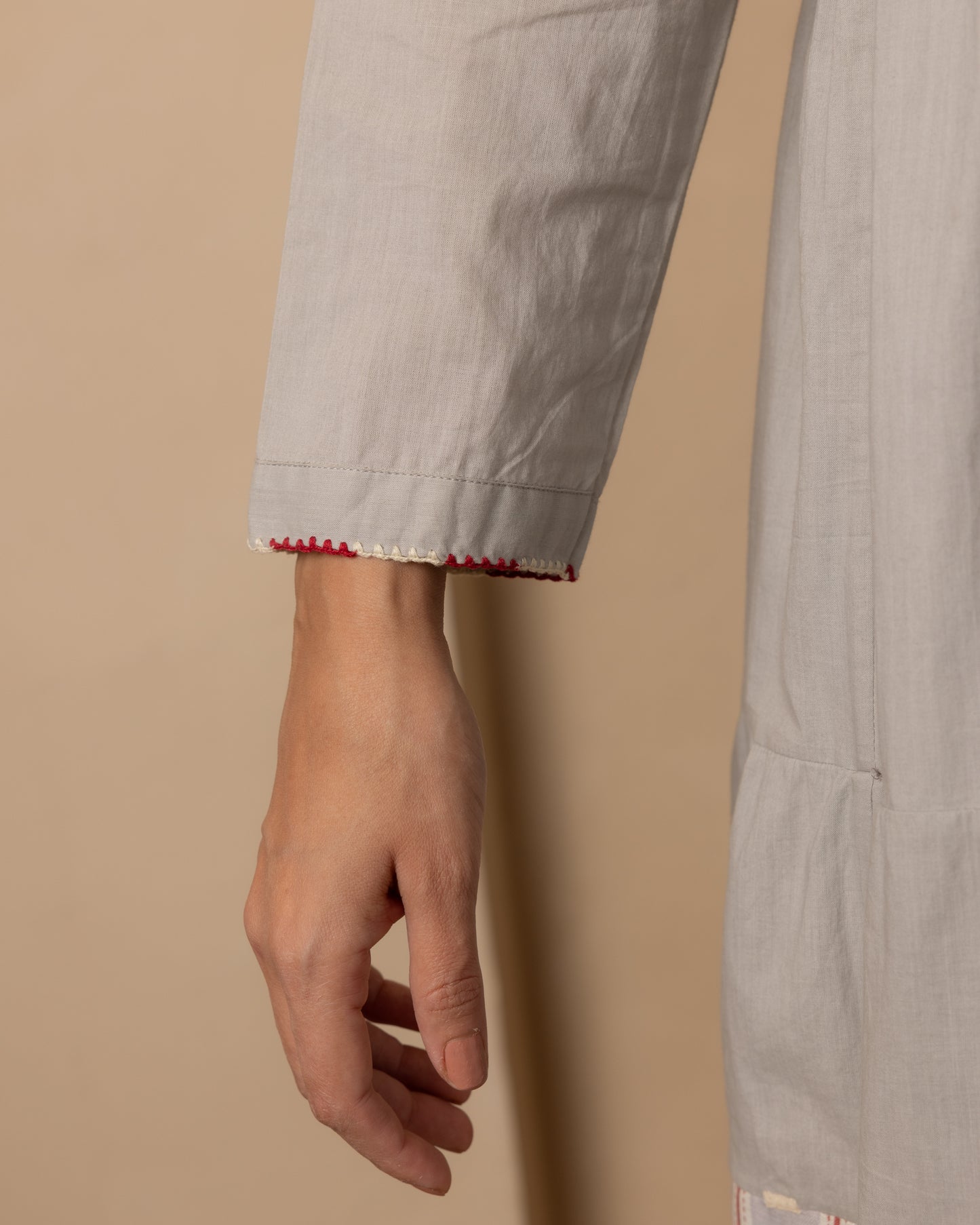 Caribbean Dress - (Grey and Red)