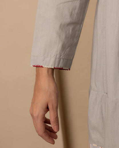 Caribbean Dress - (Grey and Red)