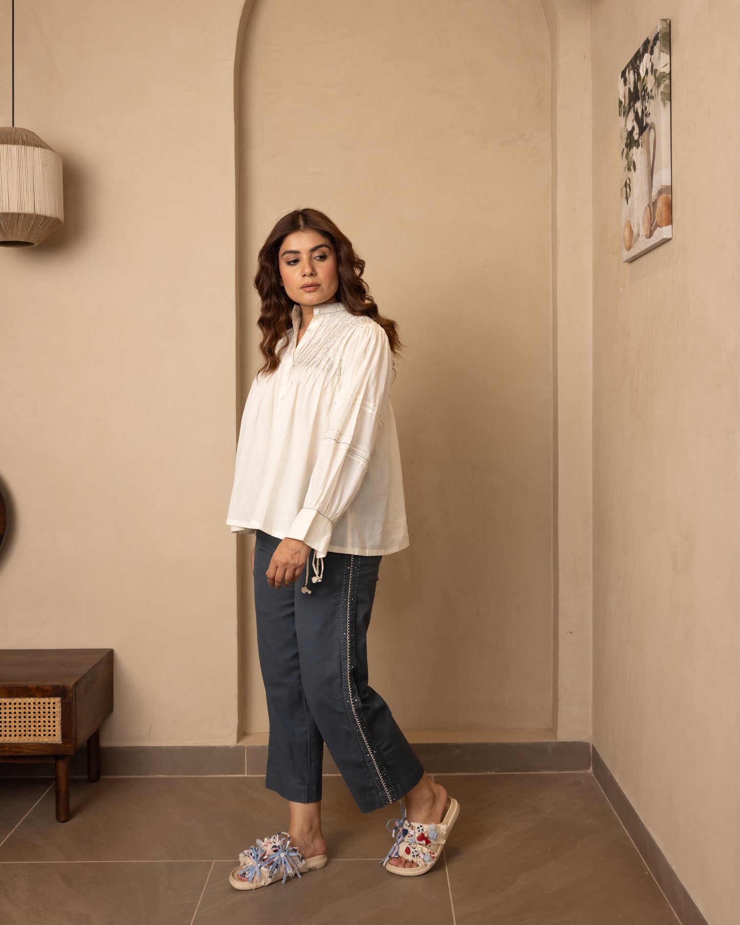 Brig Top and Pants Set (Beige)