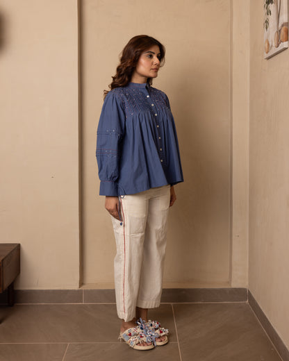 Brig Top and Pants Set (Dark Blue)