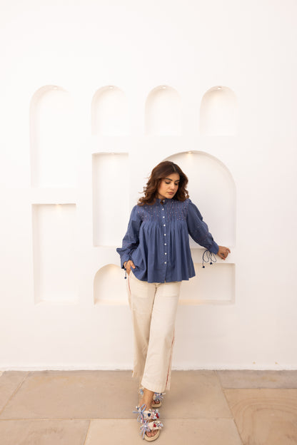 Brig Top and Pants Set (Dark Blue)