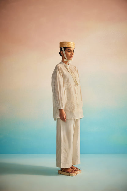 Akai Ito Mandarin Shirt Set