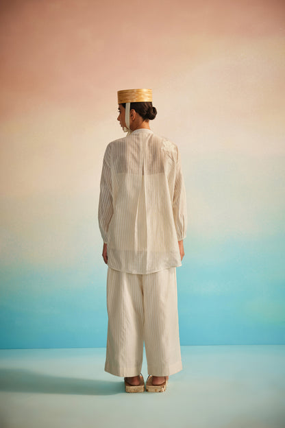 Akai Ito Mandarin Shirt Set