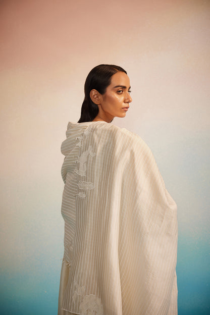 Midori Panelled Kurta Set of 3