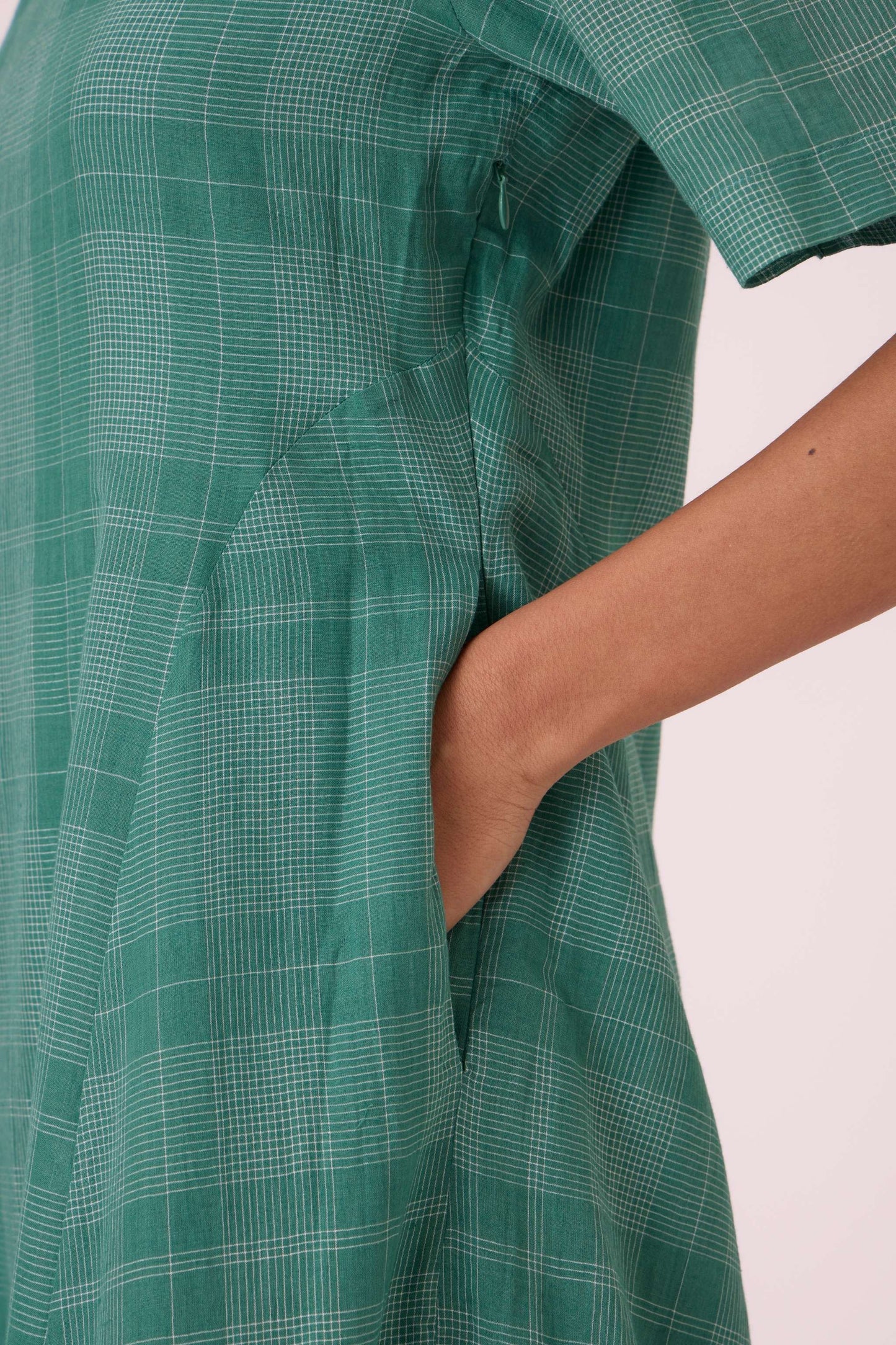 Clover Green Handwoven Dress