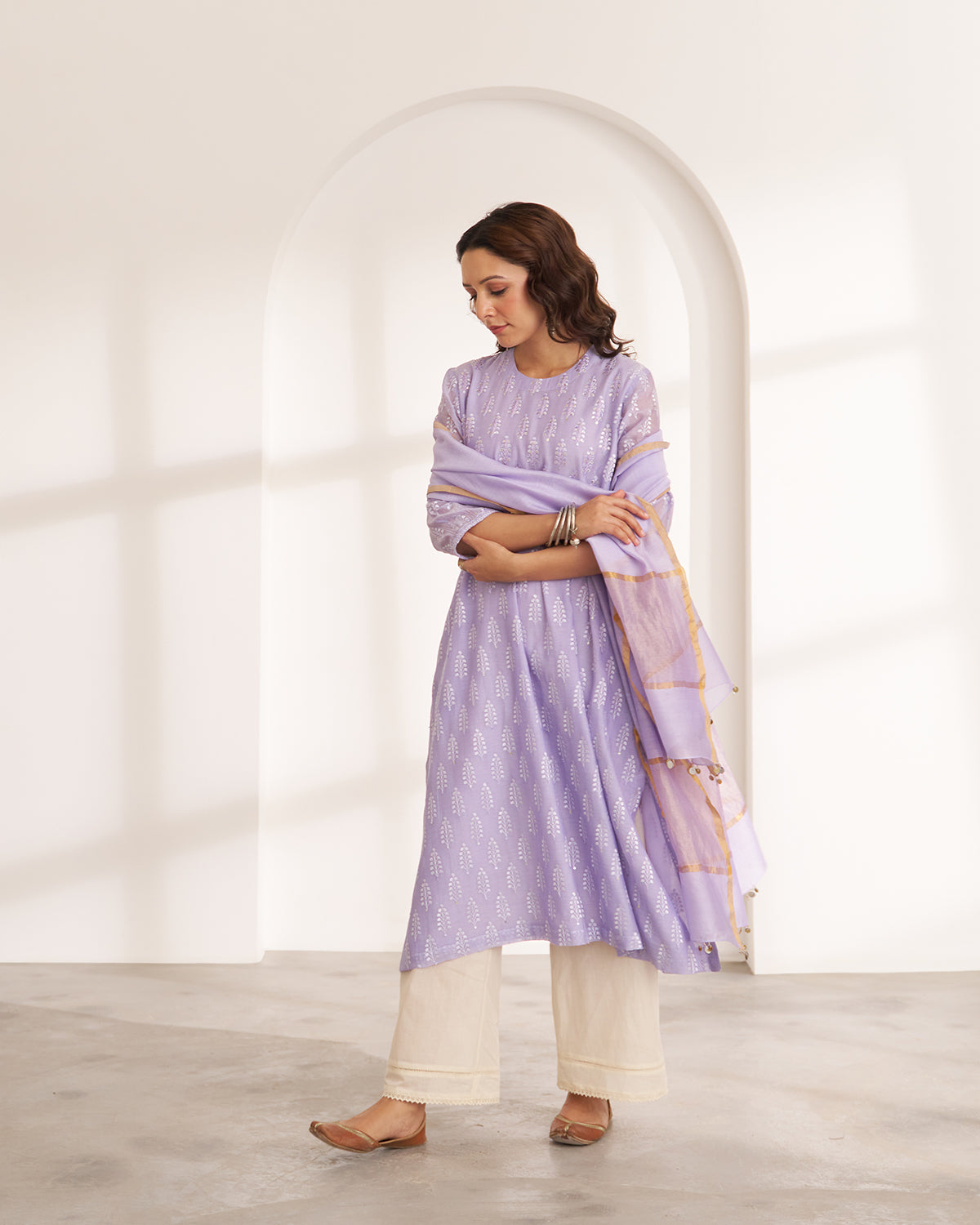 The Kashni Silk Chanderi Kurta