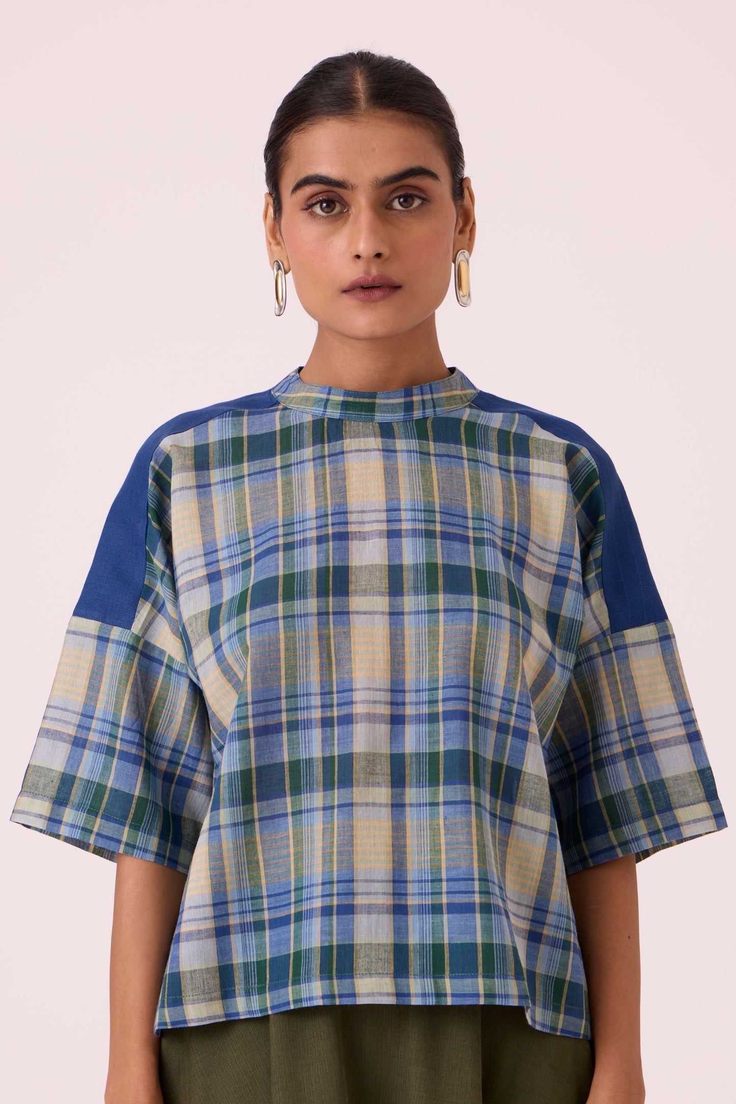 Samovar Blue Handwoven Top