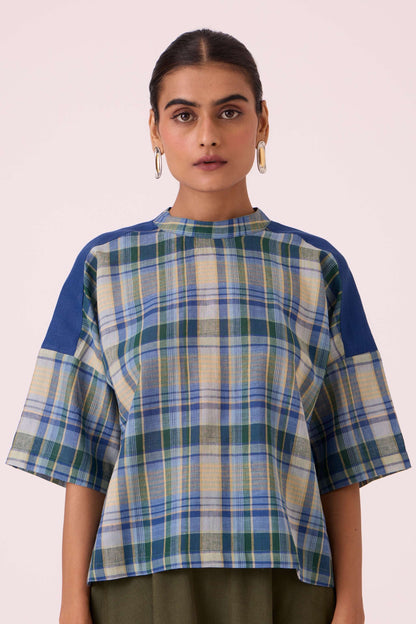 Samovar Blue Handwoven Top