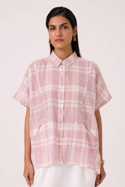 Sibyl Checkered Handwoven Shirt