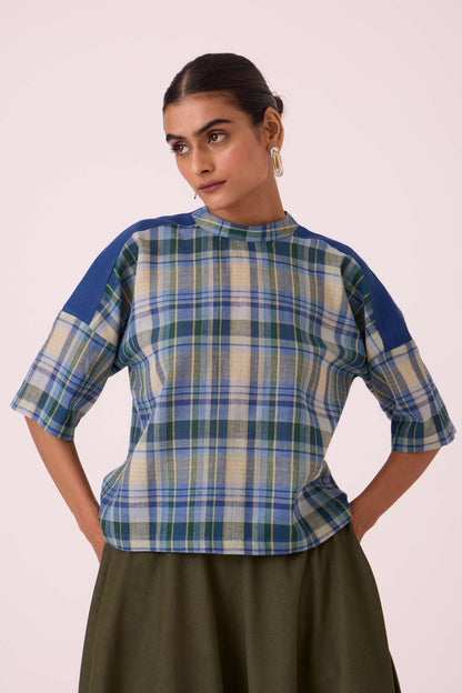 Samovar Blue Handwoven Top