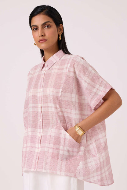 Sibyl Checkered Handwoven Shirt