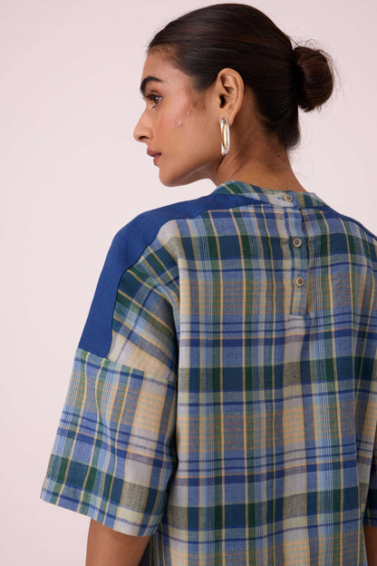 Samovar Blue Handwoven Top