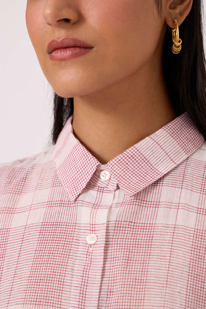 Sibyl Checkered Handwoven Shirt