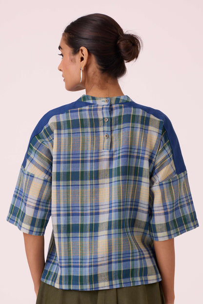 Samovar Blue Handwoven Top