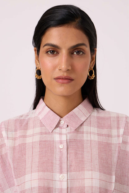 Sibyl Checkered Handwoven Shirt