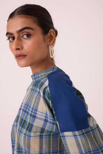 Samovar Blue Handwoven Top