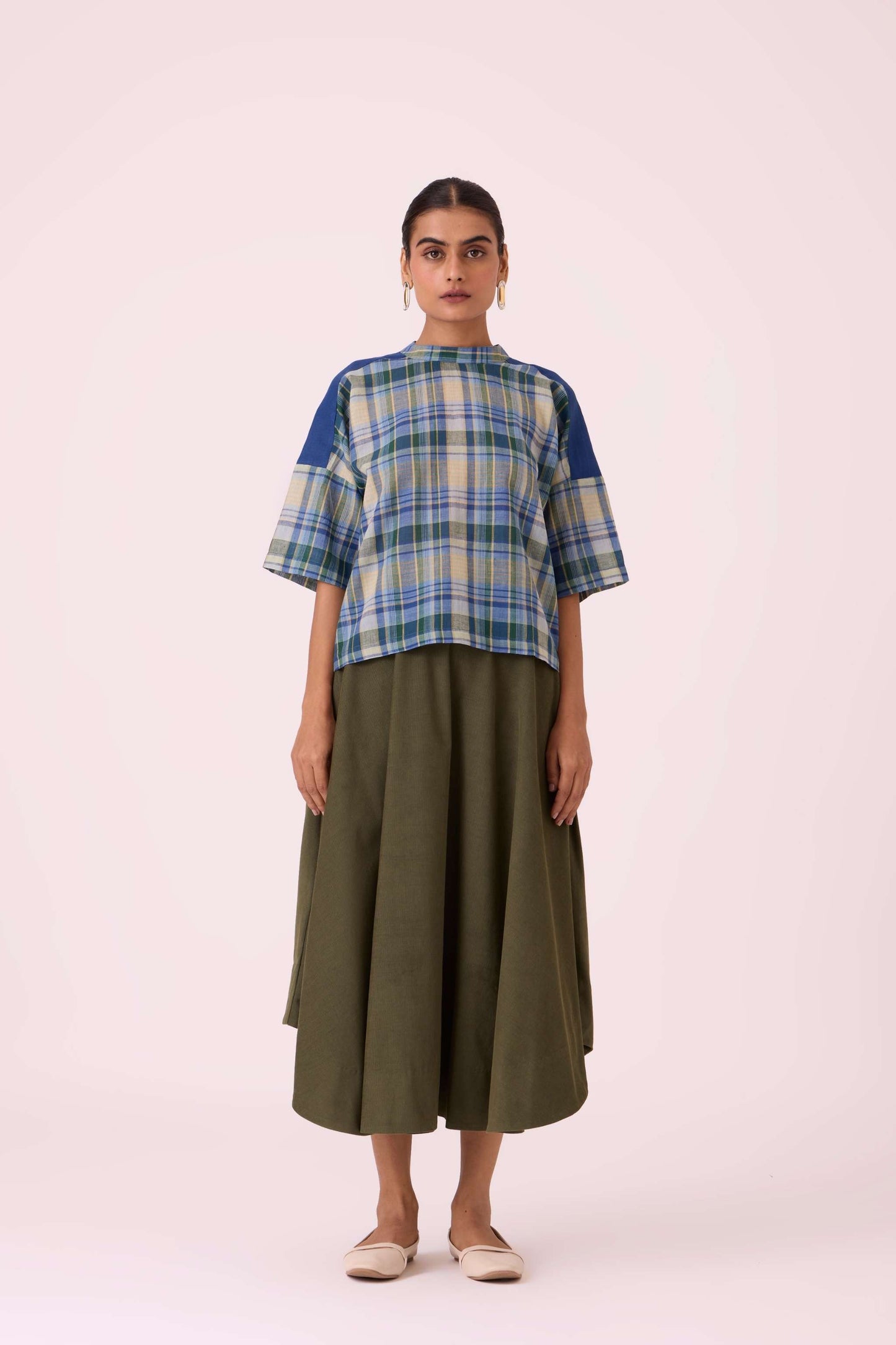 Samovar Blue Handwoven Top