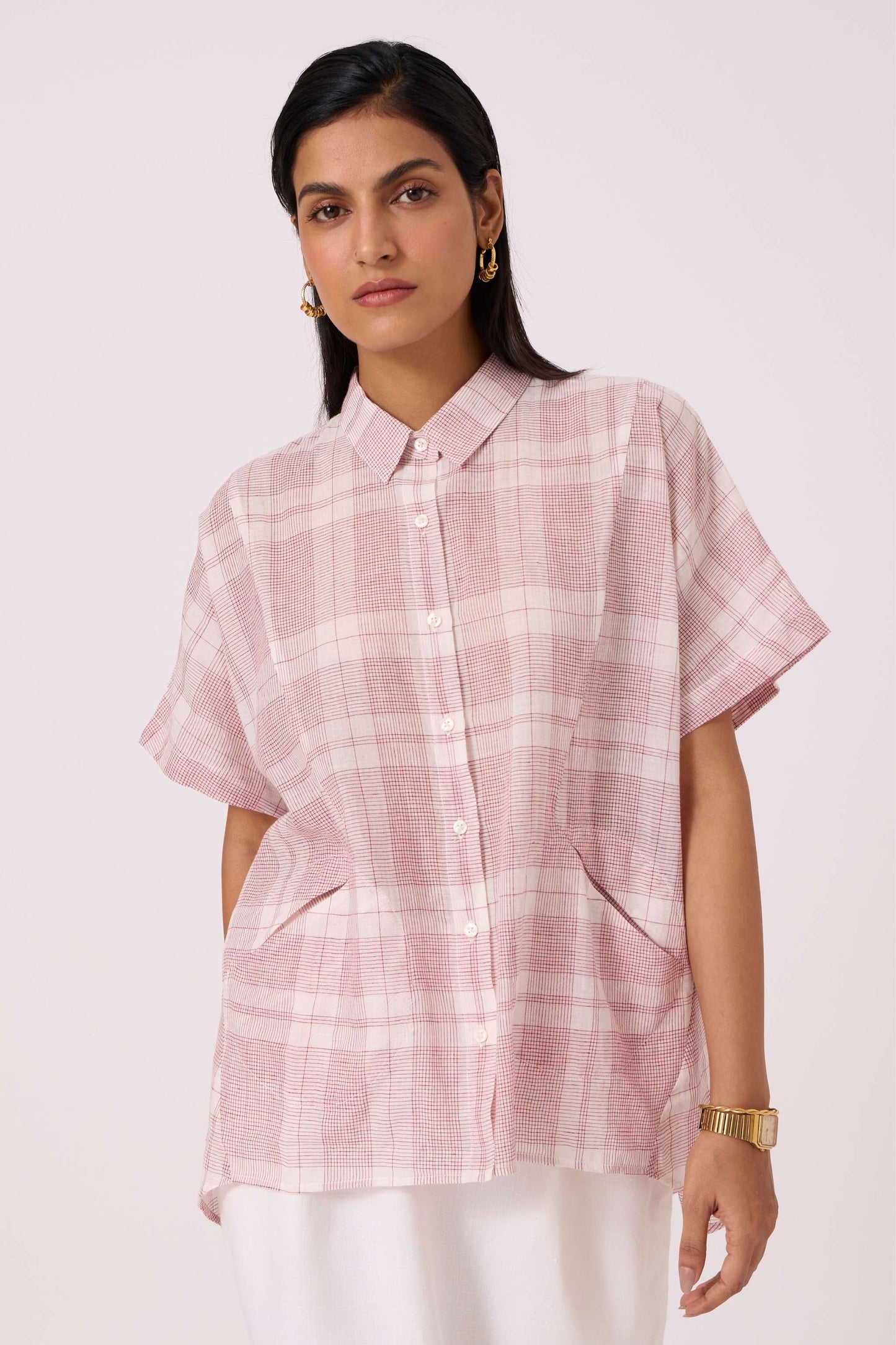 Sibyl Checkered Handwoven Shirt