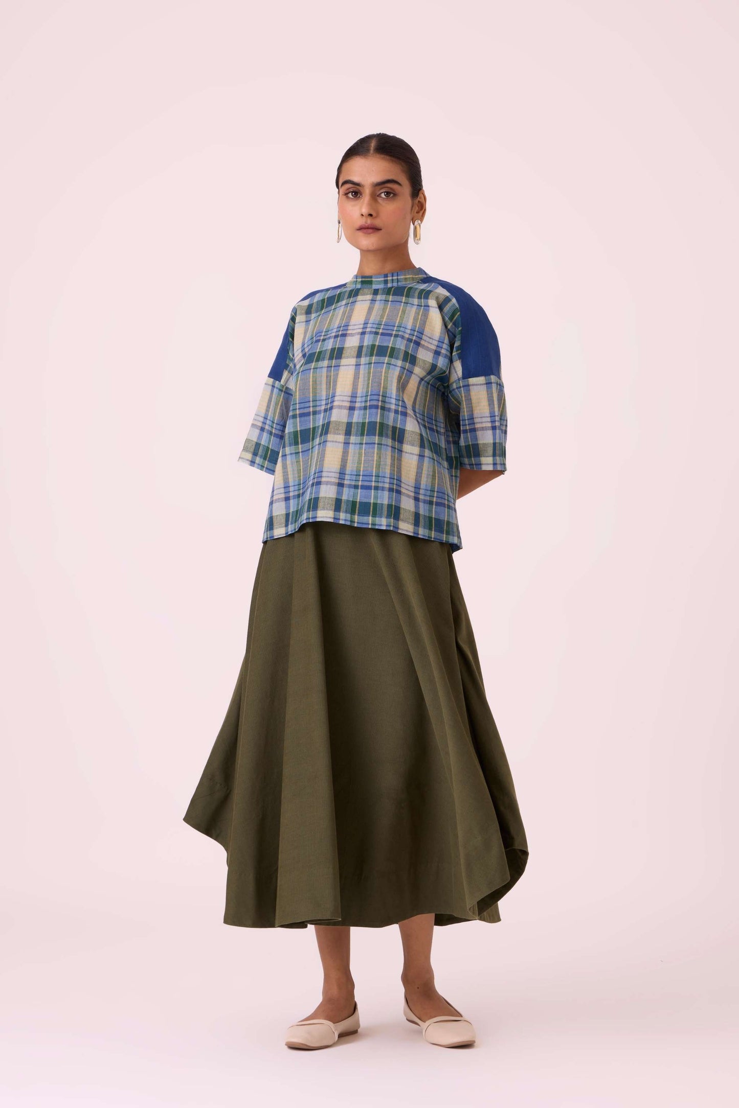 Samovar Blue Handwoven Top