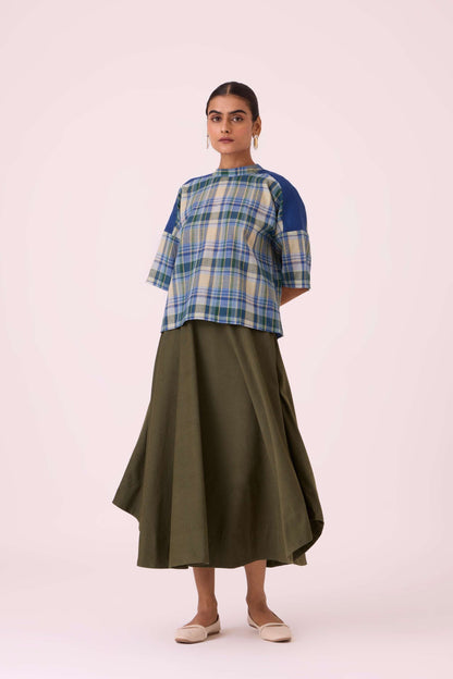 Samovar Blue Handwoven Top