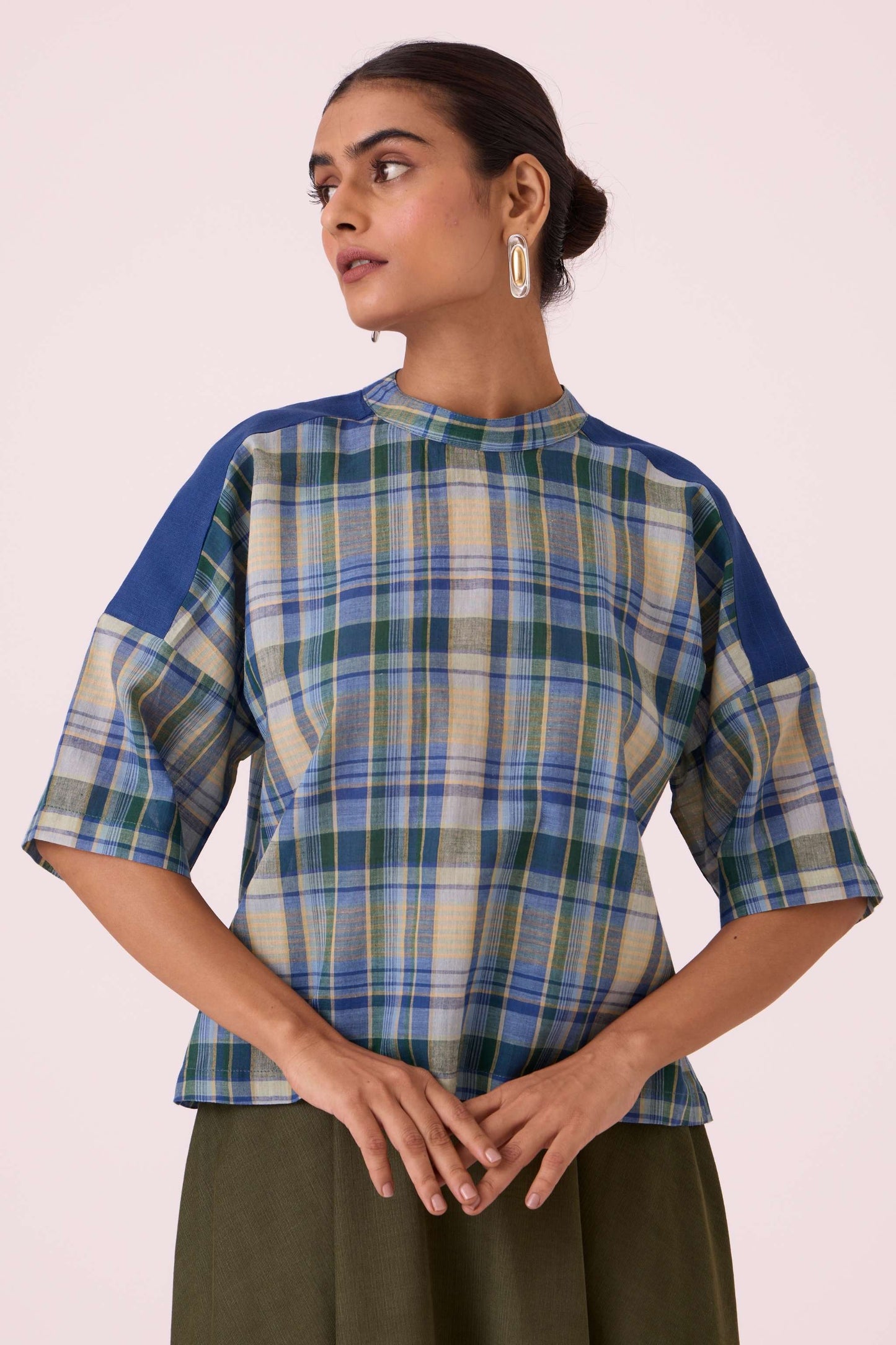 Samovar Blue Handwoven Top