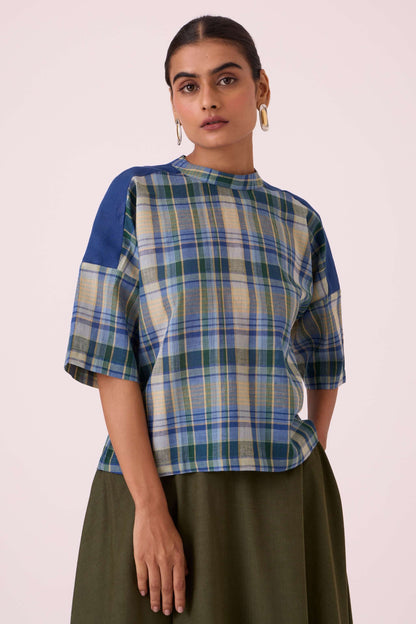 Samovar Blue Handwoven Top