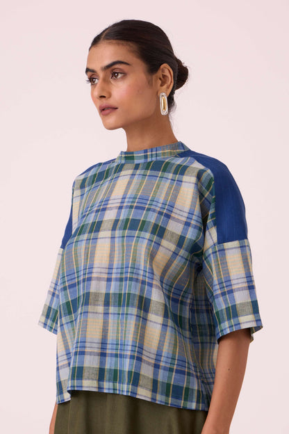 Samovar Blue Handwoven Top