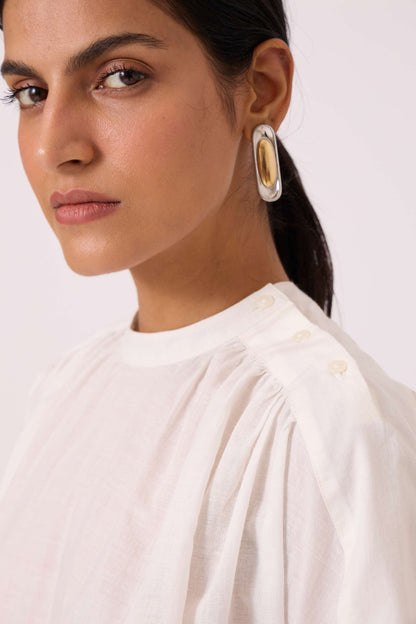 Garcia Handwoven Embroidered Top