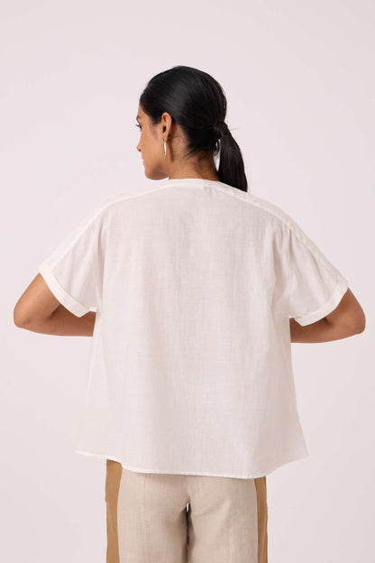 Garcia Handwoven Embroidered Top