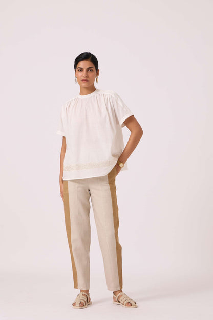 Garcia Handwoven Embroidered Top