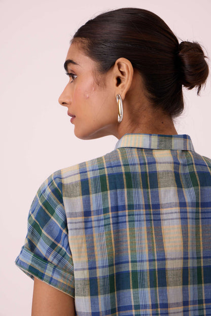 Dunkel Blue Handwoven Shirt