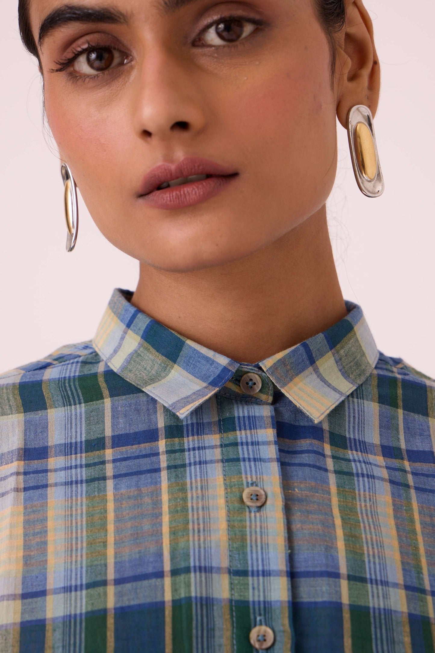 Dunkel Blue Handwoven Shirt