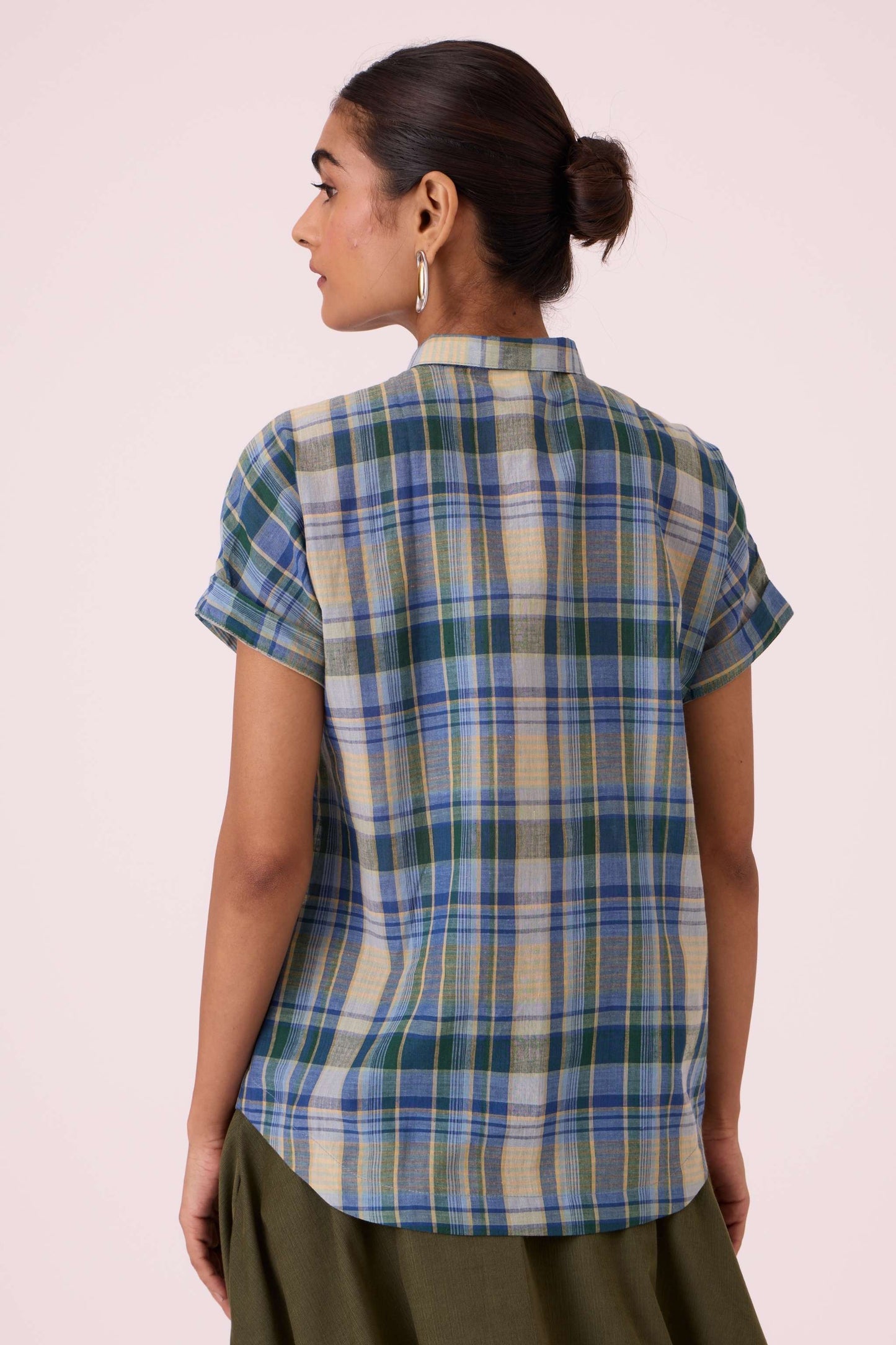 Dunkel Blue Handwoven Shirt